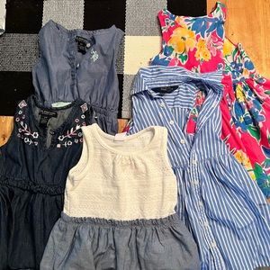 4-Ralph Lauren Dresses 1-Gap 2T